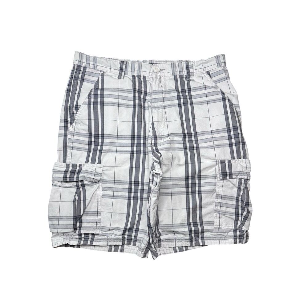 Wrangler Mens 36 Plaid Baggy Shorts Y2k Vintage Skater Retro